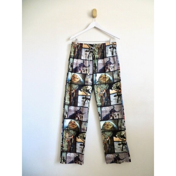 Star Wars Character Scenes Fleece Pajama Pants Men's SZ M - Picture 4 of 9